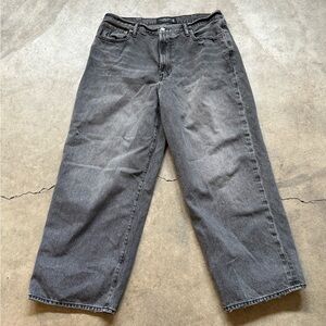 Abercrombie Dark Gray Black Baggy Jeans
